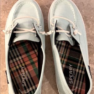 Sperry Top Siders Mint Green Size 8.5